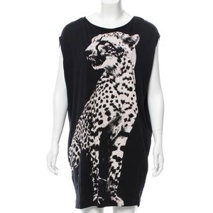 Stella McCartney Leopard Print Mini Tdress
